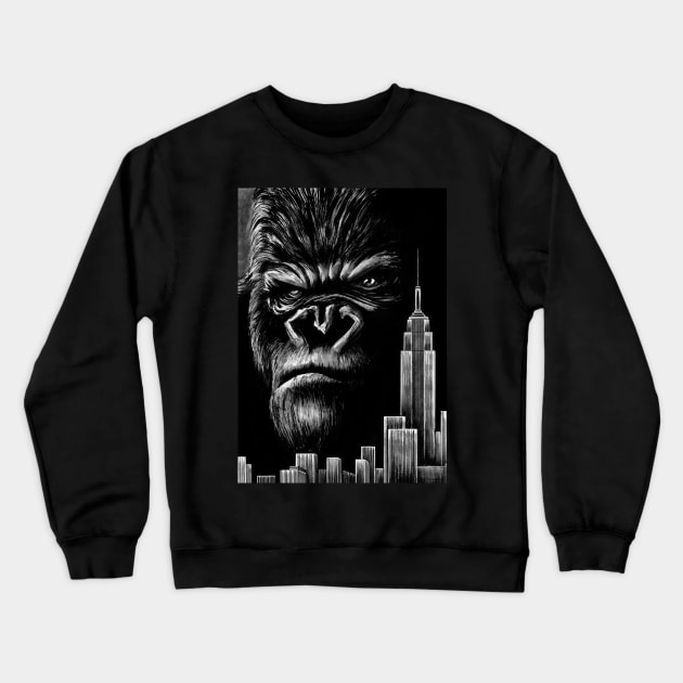 King Kong - Inktober 2019 Crewneck Sweatshirt by Jomeeo